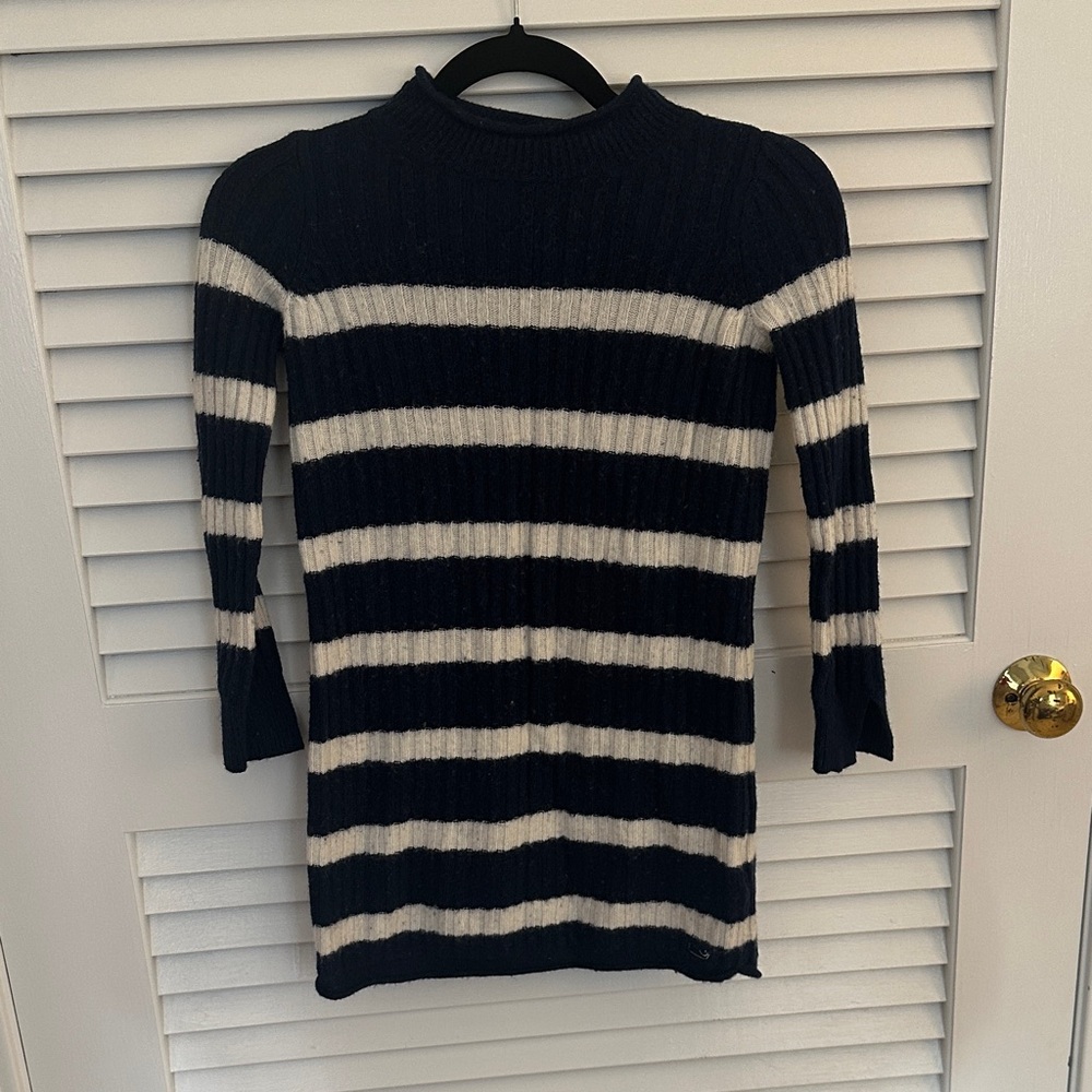 Vineyard Vines Navy and White Striped Kids Dress